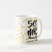 Mug Mme Toujours Droite Fun Golden 50th Anniversary (Devant droit)