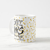 Mug Mme Toujours Droite Fun Golden 50th Anniversary (Devant gauche)