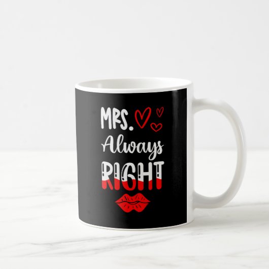 Mug Mme Toujours Droite Mariée (Droite)