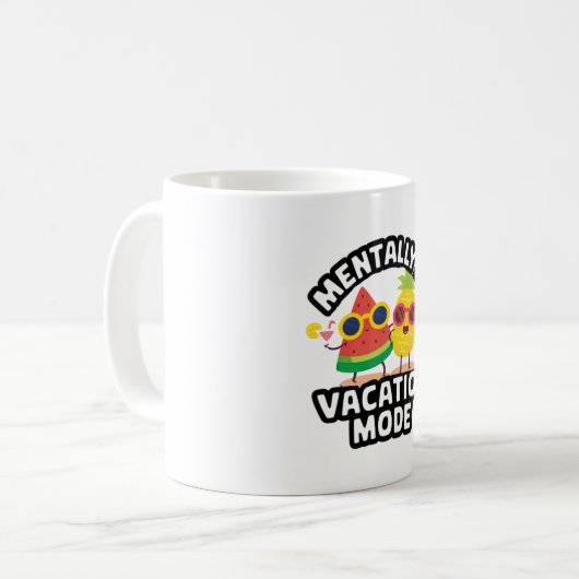 Mug Mmental en mode vacances (Devant gauche)
