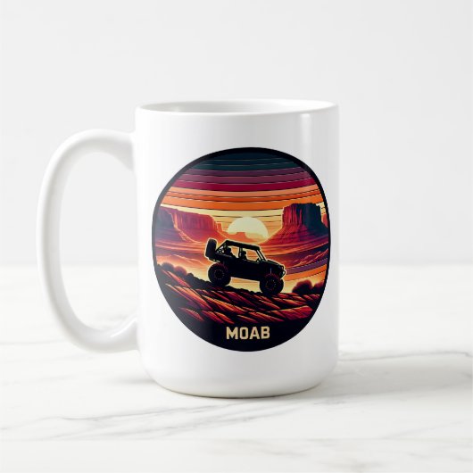 Mug Moab Utah UTV Sunset Red Rocks (Gauche)