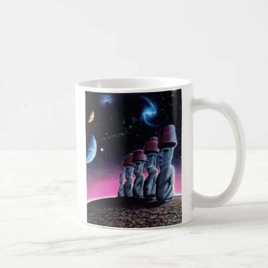 Mug Moai sur la petite planète (Droite)