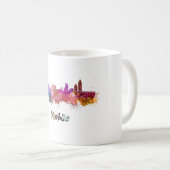 Mug Mobile skyline in watercolor (Devant droit)