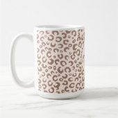 Mug Mocha Mousse et crème Tan Leopard Motif (Gauche)