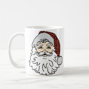 Mug moche Noël santa claus éffrayant moquette d'hôtel