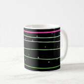 Mug Mochila con estrellas con líneas onduladas (Devant droit)