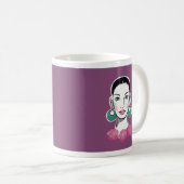 Mug Mod Fleur 1960s Femme (Devant droit)