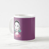 Mug Mod Fleur 1960s Femme (Devant gauche)