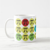 Mug Mod pi - Cadeau coloré de pi (Gauche)