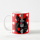 Mug Mod Pop Art Amour coeur guitare (Gauche)