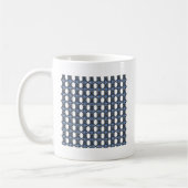 Mug Mod Retro Blue Abstrait Scarab Motif (Gauche)