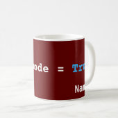 Mug Mode adulte : Activé |18e anniversaire pour Coder (Devant droit)