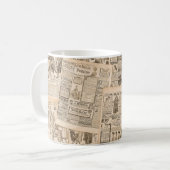 Mug Mode antique : Pages publicitaires de journaux (Devant gauche)