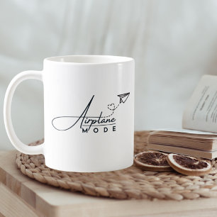 Mug Mode avion et papier Avion, Voyage, Minimaliste
