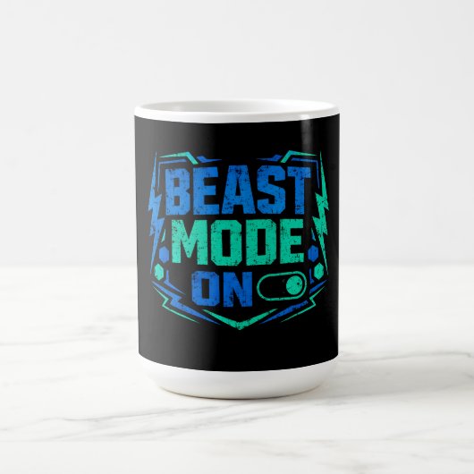 Mug Mode Bête Activé – Alimentation de salle de sport (Centre)