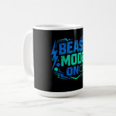 Mug Mode bête activé – Énergie d'activation de salle d (Devant gauche)