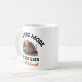 Mug Mode Camping : Hors Grille - Drôle Comptable Don (Devant gauche)
