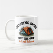 Mug Mode Camping : Hors Grille - Drôle Comptable Don (Gauche)