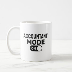 Mug Mode comptable activé, Comptable amusant