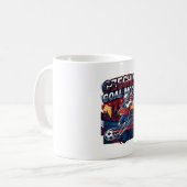 Mug Mode de but de Tchéquie squelette attaquant nation (Devant gauche)