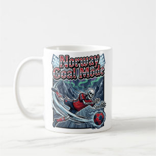 Mug Mode de but norvégien squelette attaquant nations