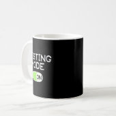 Mug Mode de test activé Jour de test drôle Enseignants (Devant gauche)