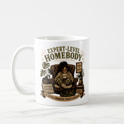 Mug Mode de vie d'introverti cosy (Gauche)