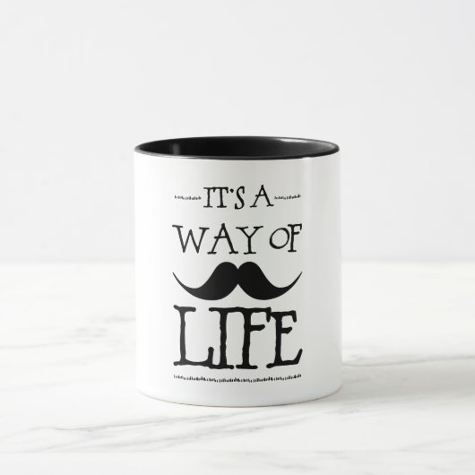 Mug Mode de vie Moustache (Centre)