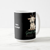 Mug Mode discussion chèvre : ACTIVÉ | Création drôle d (Devant droit)