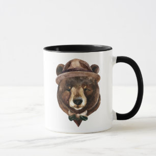 Mug Mode d'ours d'aquarelle