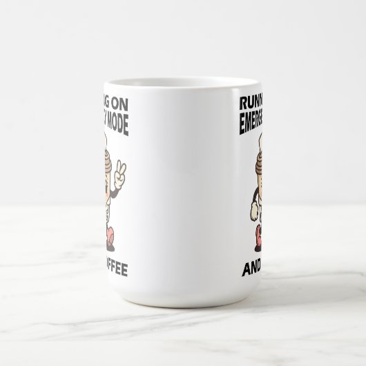 Mug Mode d'urgence actif - Alimenté par café (Centre)