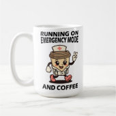 Mug Mode d'urgence actif - Alimenté par café (Gauche)
