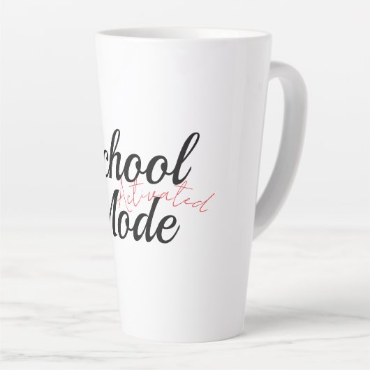 Mug "Mode École Activé" - Mignonne Enseignante (Angle droit)