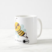 Mug "Mode école : OFF - Chillin' Bee" (Devant droit)