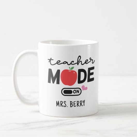 Mug Mode enseignant activé (Gauche)