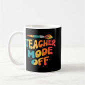 Mug Mode Enseignant Dernier Jour D'école Prof D'art (Gauche)