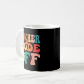 Mug Mode Enseignant Désactivé Dernier Jour De L'École (Devant gauche)