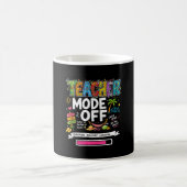 Mug Mode enseignant désactivé drôle dernier jour d'éco (Centre)