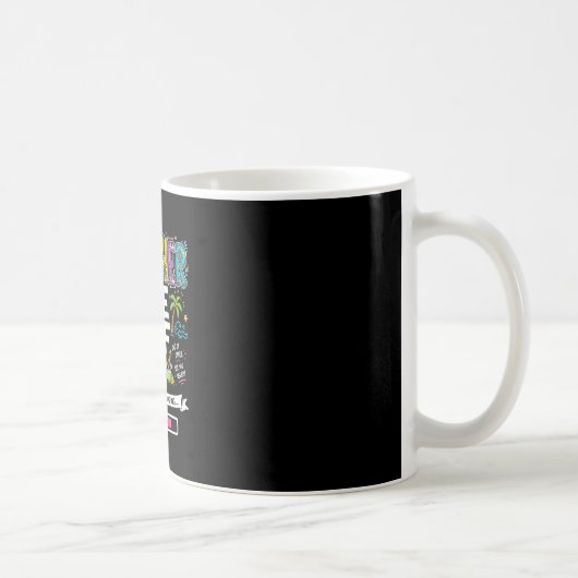 Mug Mode enseignant désactivé drôle dernier jour d'éco (Droite)