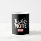 Mug Mode enseignant désactivé fin d'école d'été drôle (Centre)