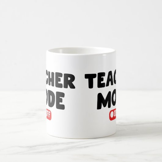 Mug Mode enseignant hors Conception tendance, Drôle Sa (Centre)