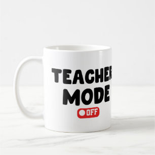 Mug Mode enseignant hors Conception tendance, Drôle Sa