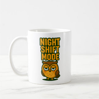 Mug Mode Équipe de Nuit Hibou Cartoon Rigolo Endormi