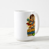 Mug MODE ÉTUDIANT SUPER : ACTIVÉ Inspirant (Devant droit)