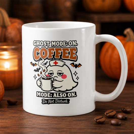 Mug Mode Fantôme Activé Mode Café Aussi Activé Infirmi