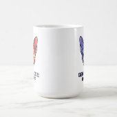 Mug Mode Gémeaux Illustration Graphique de Chat Double (Centre)