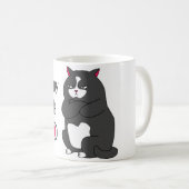 Mug Mode grumeux sur drôle de gros chat (Devant droit)