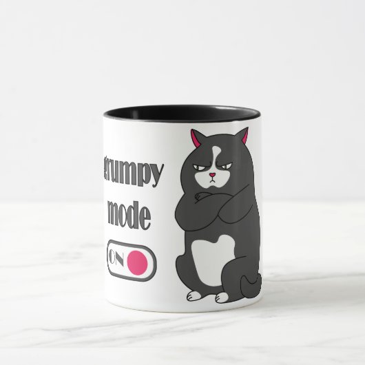 Mug Mode grumeux sur drôle de gros chat (Centre)