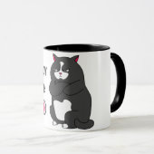 Mug Mode grumeux sur drôle de gros chat (Devant droit)