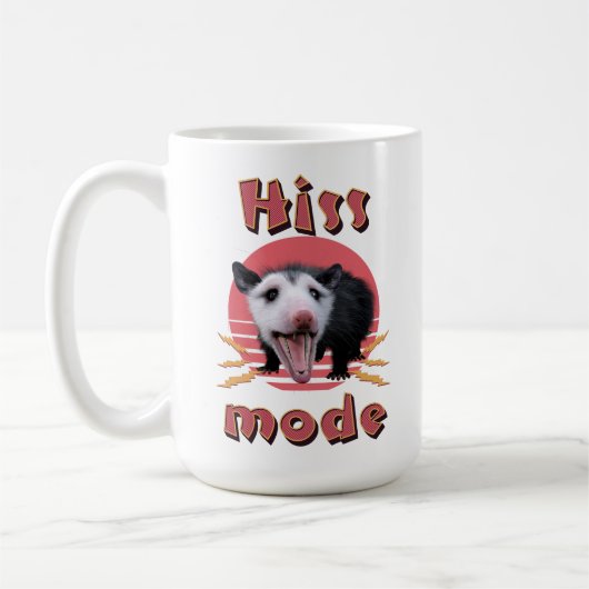 Mug Mode Hiss Funny Opossum Hisser (Gauche)
